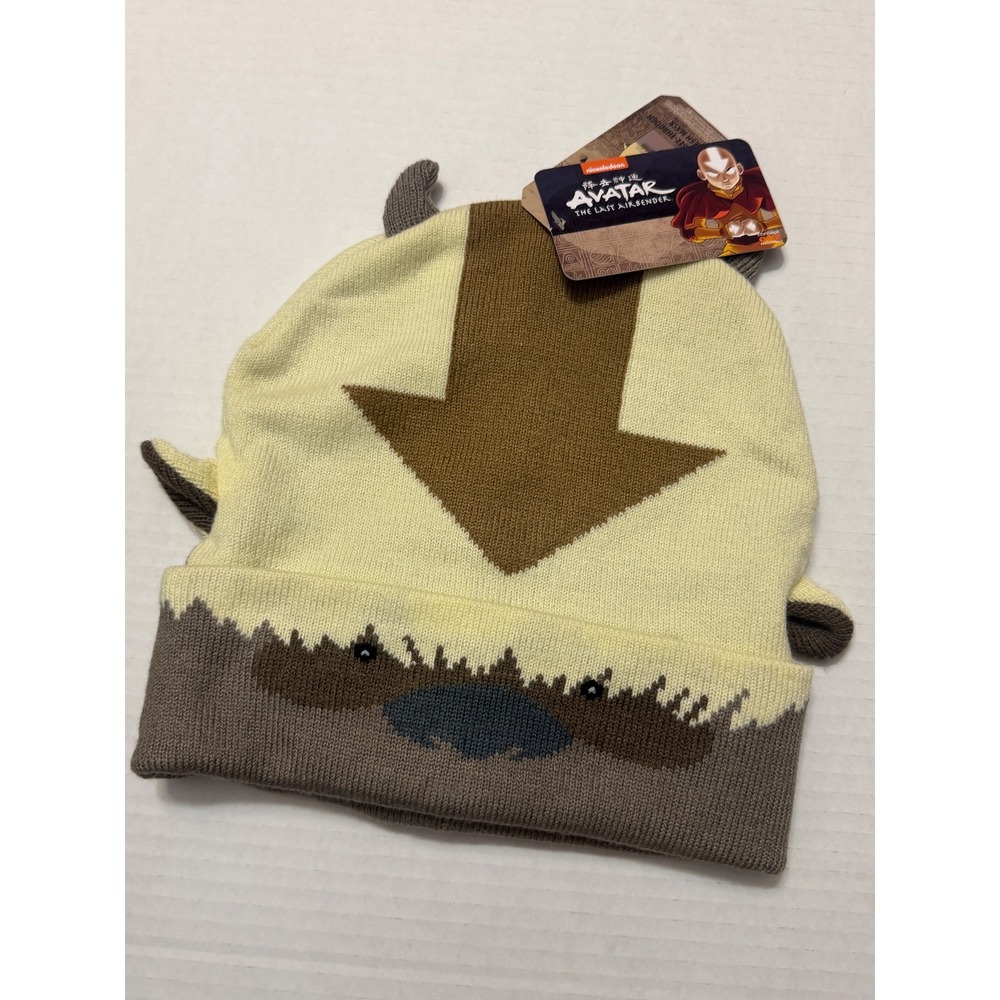 Avatar The Last Airbender Appa Beanie Roll Down Mesh Mask Hat New